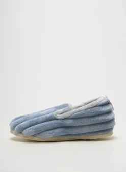 Chaussons/pantoufles Chausse Mouton Bleu Talon Plat Jusqu'à 3cm