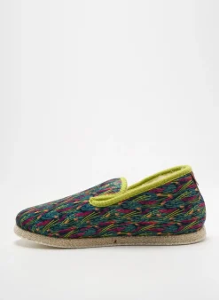Chaussons/pantoufles Chausse Mouton Vert Talon Plat Jusqu'à 3cm