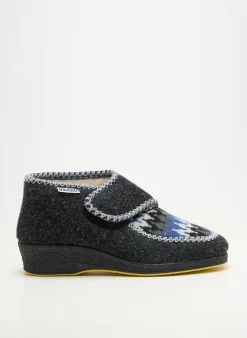 Chaussons/pantoufles Emanuela Gris Talon Plat Jusqu'à 3cm