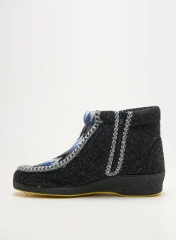 Chaussons/pantoufles Emanuela Gris Talon Plat Jusqu'à 3cm