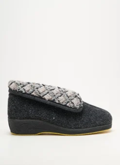Chaussons/pantoufles Emanuela Noir Talon Plat Jusqu'à 3cm