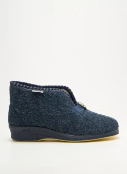 Chaussons/pantoufles Emanuela Bleu Talon Plat Jusqu'à 3cm