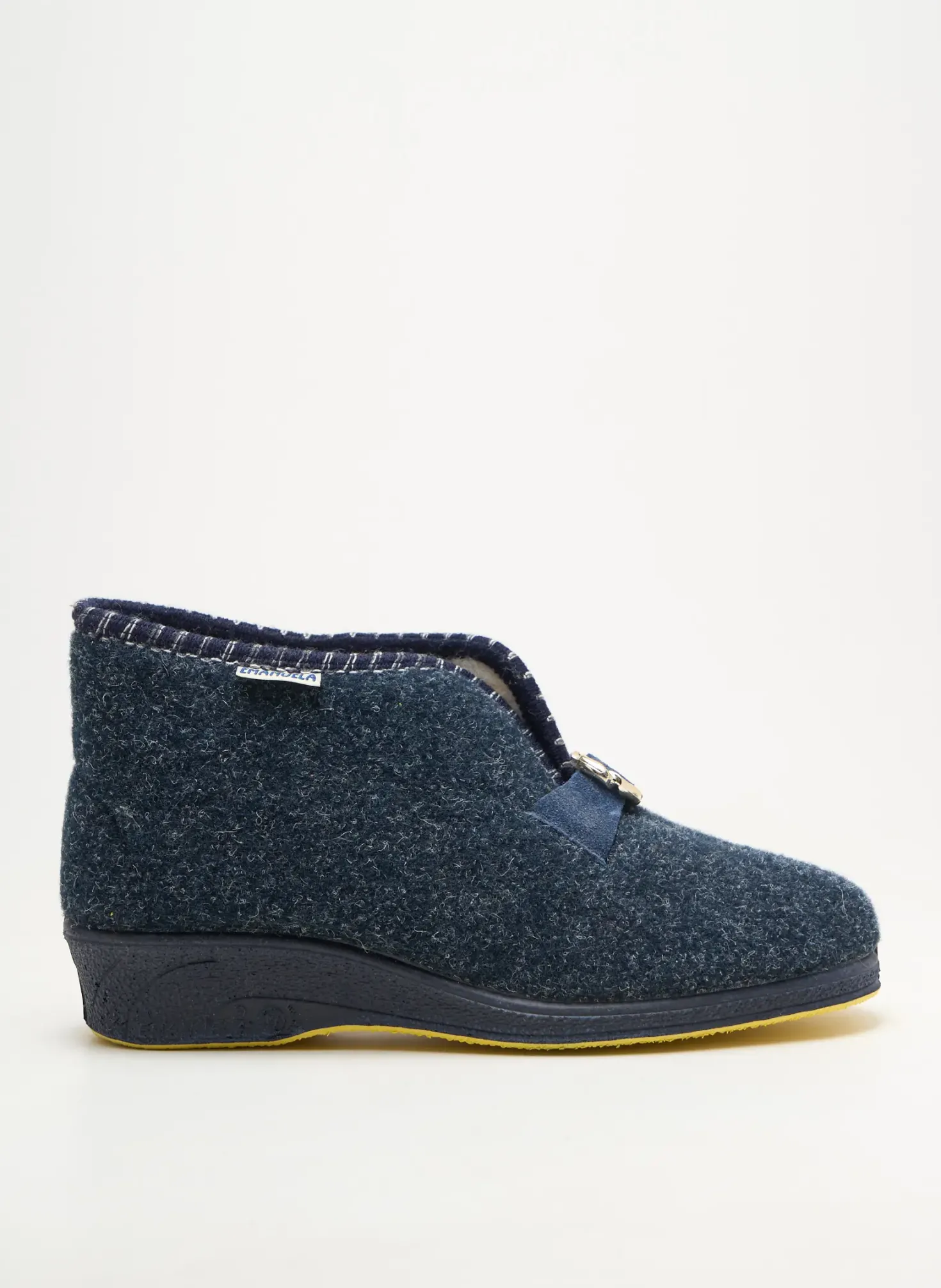 Chaussons/pantoufles Emanuela Bleu Talon Plat Jusqu'à 3cm