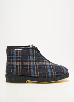 Chaussons/pantoufles Emanuela Bleu Talon Plat Jusqu'à 3cm