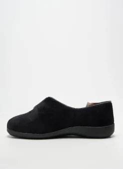Chaussons/pantoufles Fargeot Noir Talon Plat Jusqu'à 3cm
