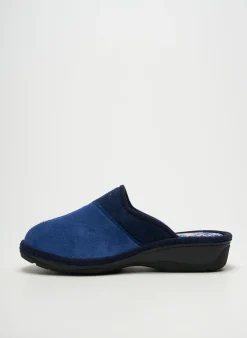 Chaussons/pantoufles Fargeot Bleu Talon De 4 À 6cm