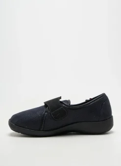 Chaussons/pantoufles Fargeot Bleu Talon Plat Jusqu'à 3cm