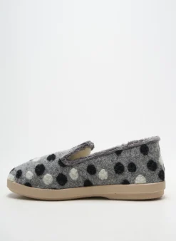 Chaussons/pantoufles Fargeot Gris Talon Plat Jusqu'à 3cm