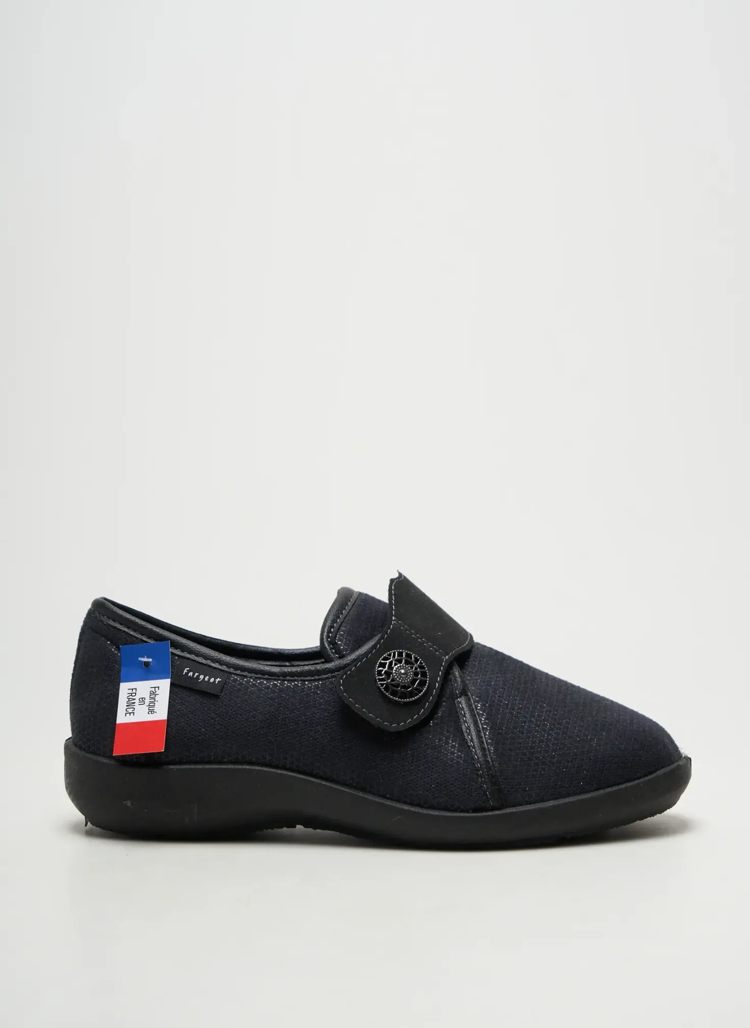 Chaussons/pantoufles Fargeot Bleu Talon Plat Jusqu'à 3cm