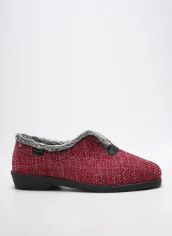 Chaussons/pantoufles Fargeot Rouge Talon Plat Jusqu'à 3cm