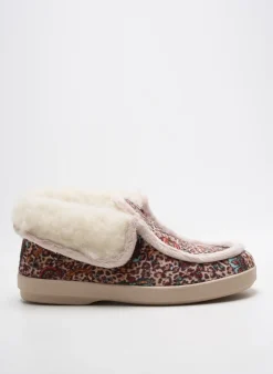Chaussons/pantoufles Fargeot Beige Talon Plat Jusqu'à 3cm