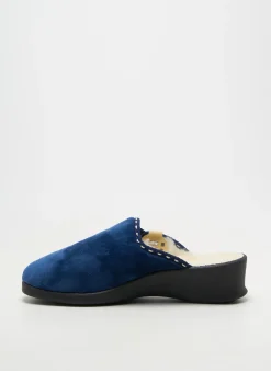 Chaussons/pantoufles Fargeot Bleu Talon De 4 À 6cm
