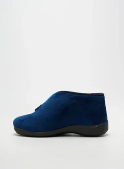 Chaussons/pantoufles Fargeot Bleu Talon Plat Jusqu'à 3cm
