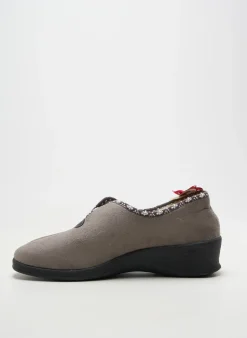 Chaussons/pantoufles Fargeot Gris Talon Plat Jusqu'à 3cm