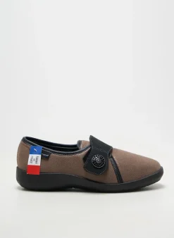 Chaussons/pantoufles Fargeot Marron Talon Plat Jusqu'à 3cm