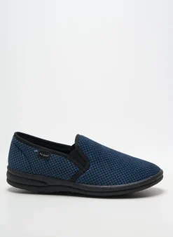 Chaussons/pantoufles Fargeot Bleu Bout Rond