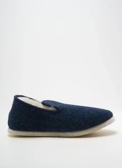 Chaussons/pantoufles Fargeot Bleu Bout Rond