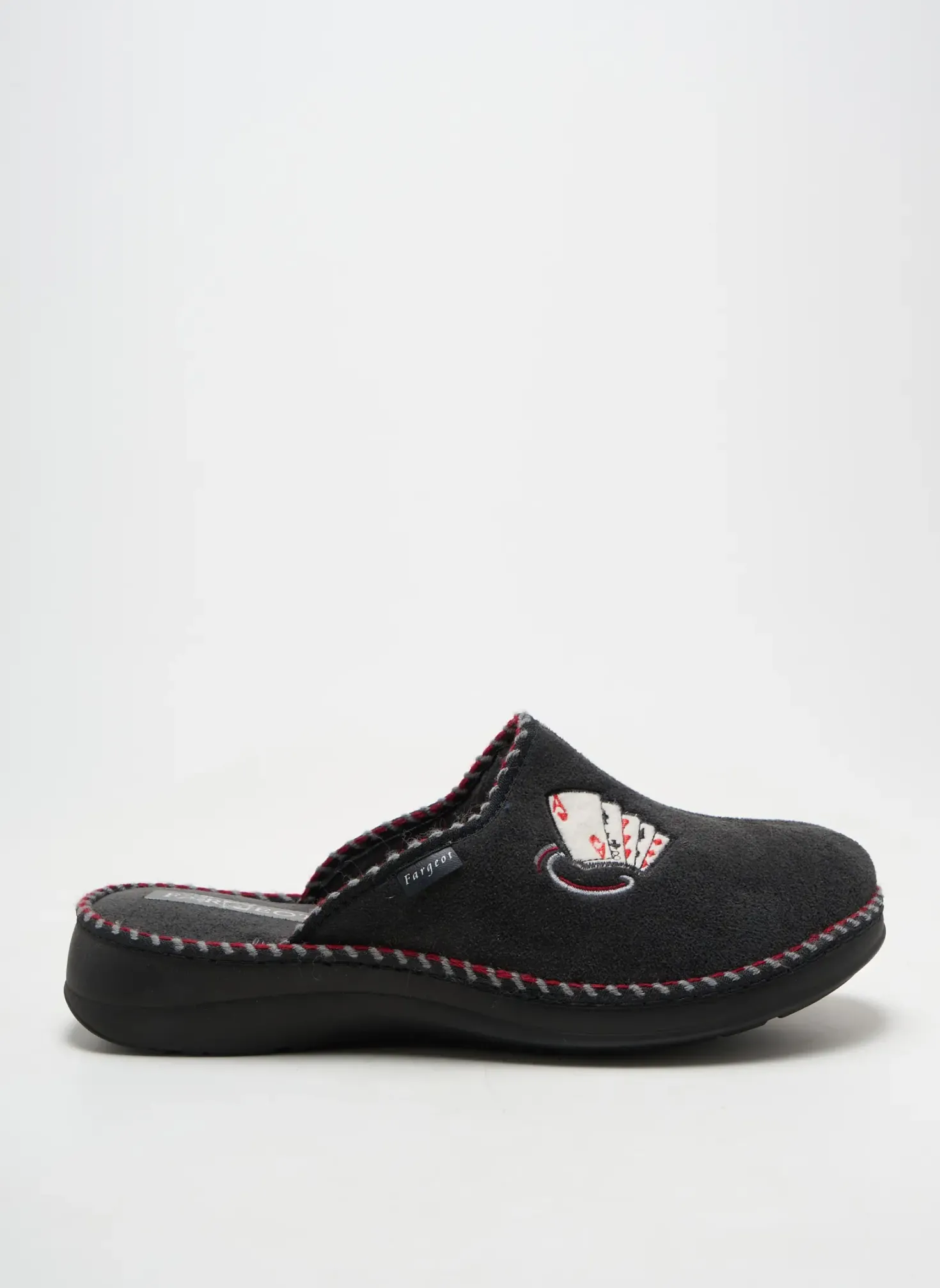 Chaussons/pantoufles Fargeot Gris Bout Rond
