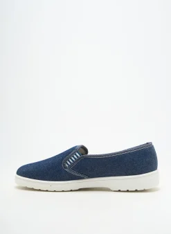 Chaussons/pantoufles Fargeot Bleu Bout Rond