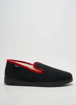 Chaussons/pantoufles Fargeot Gris Bout Rond