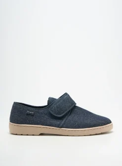 Chaussons/pantoufles Fargeot Bleu Bout Rond