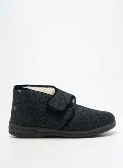 Chaussons/pantoufles Fargeot Gris Bout Rond