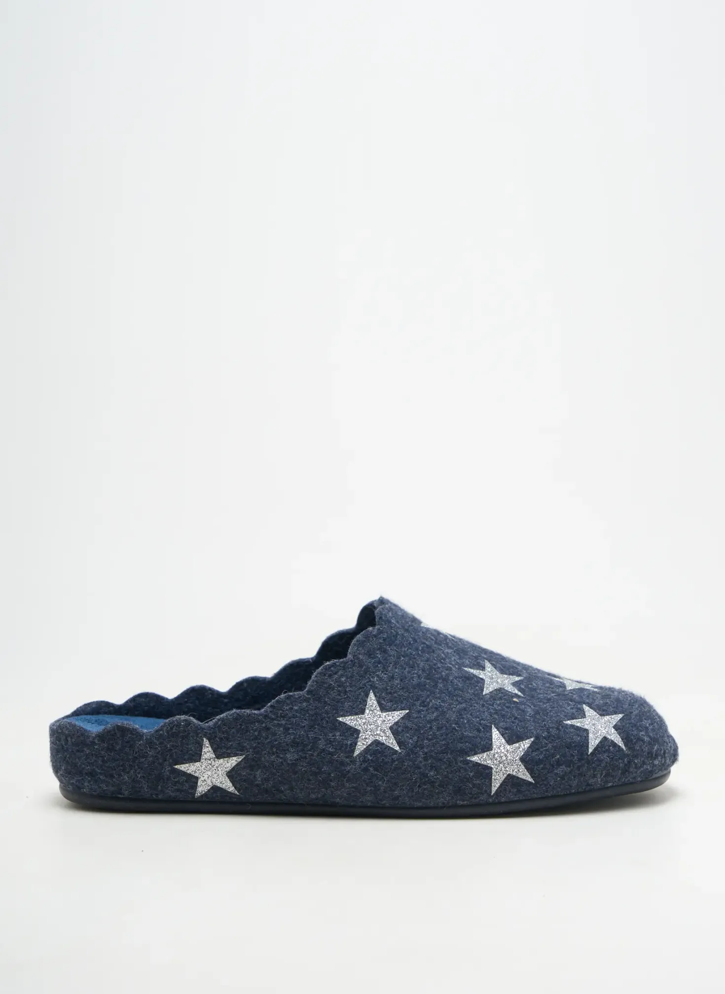 Chaussons/pantoufles Goes Bleu Talon Plat Jusqu'à 3cm