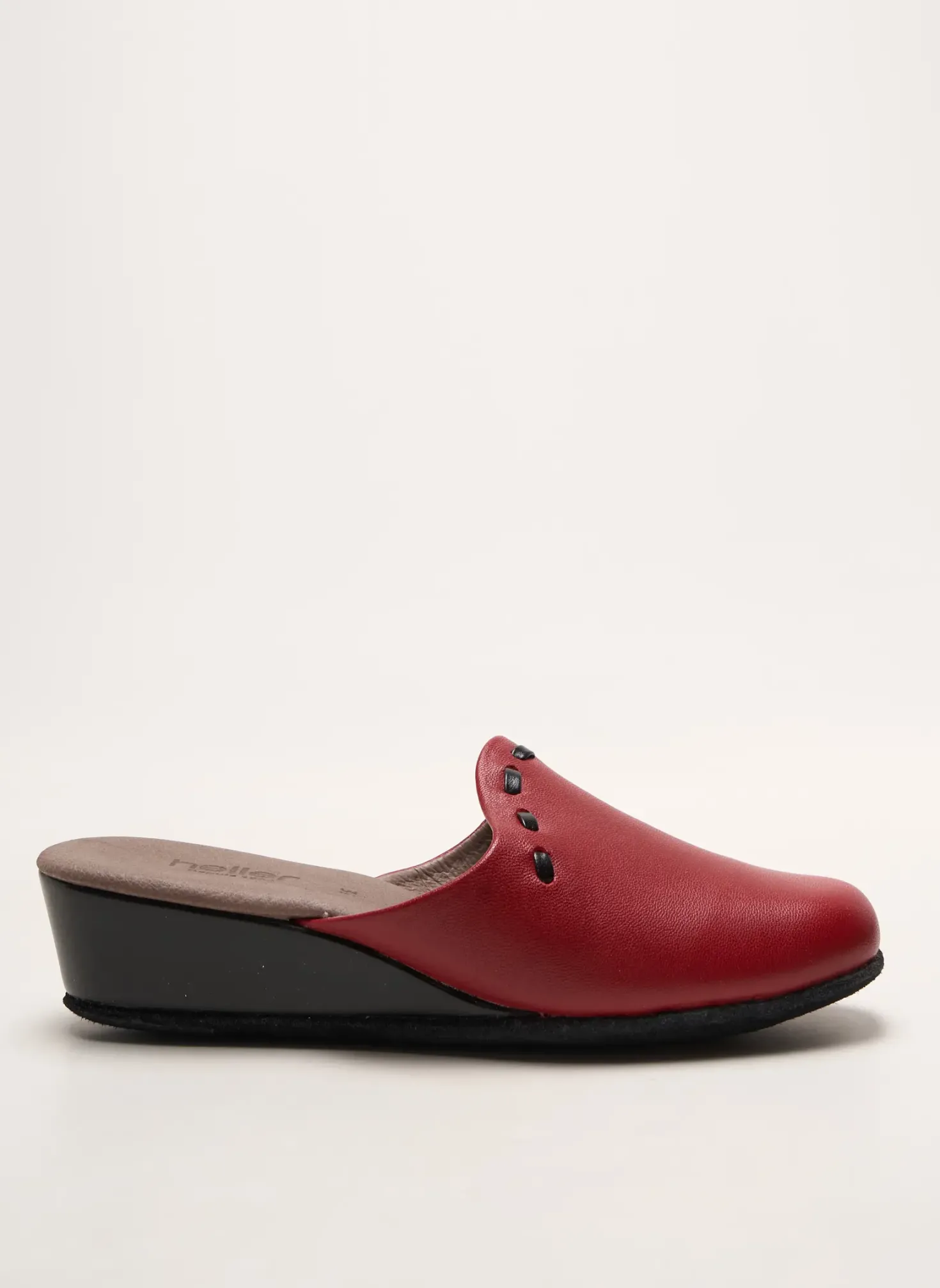 Chaussons/pantoufles Heller Rouge Talon De 4 À 6cm