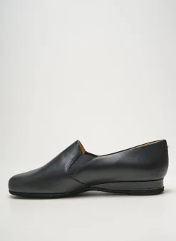 Chaussons/pantoufles Heller Noir Bout Carré