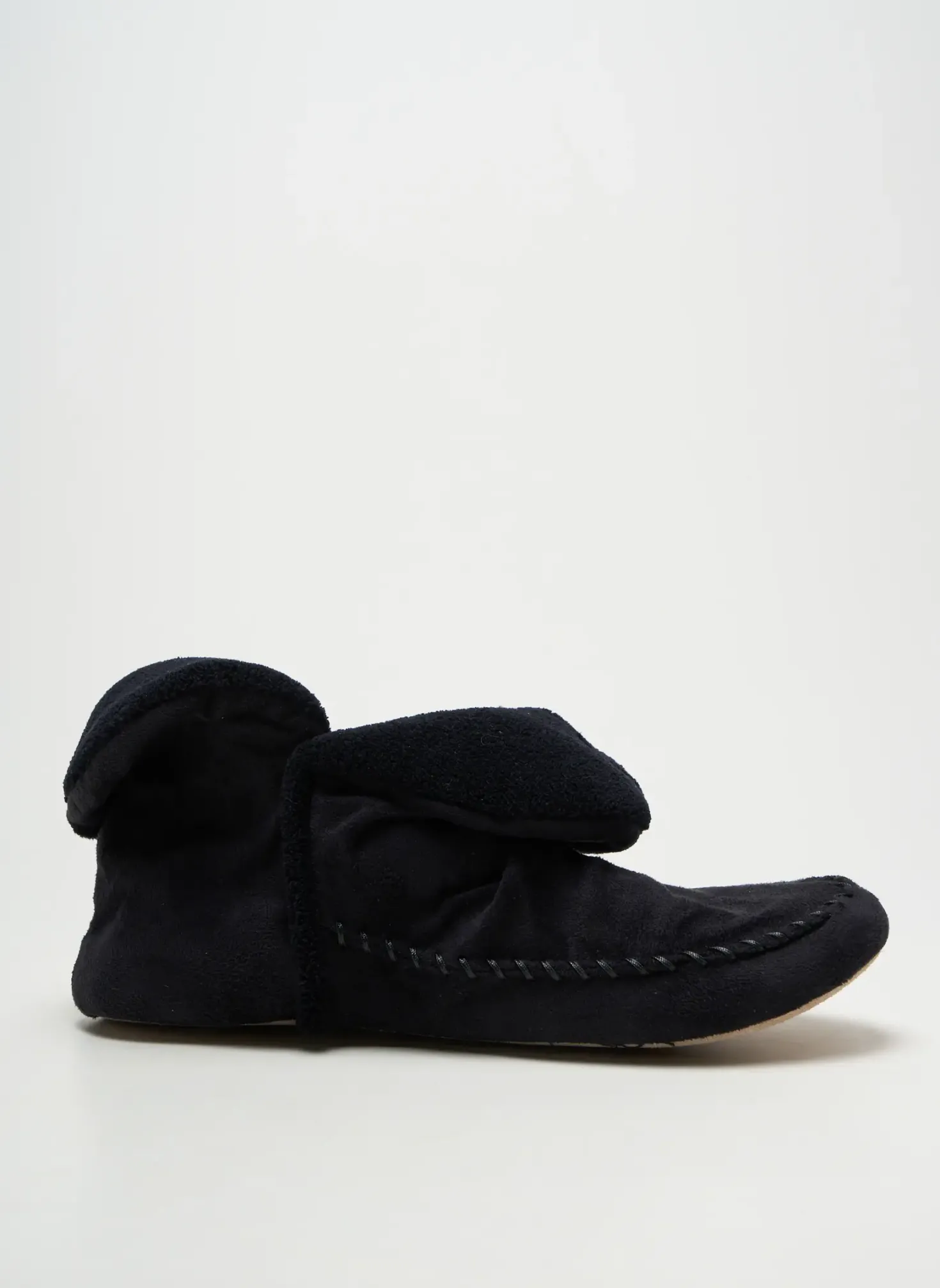 Chaussons/pantoufles Isotoner Noir Talon Plat Jusqu'à 3cm