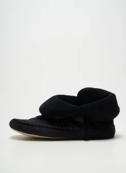 Chaussons/pantoufles Isotoner Noir Talon Plat Jusqu'à 3cm