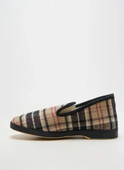 Chaussons/pantoufles La Maison De L'espadrille Beige Bout Rond
