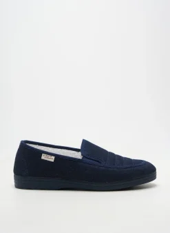 Chaussons/pantoufles La Maison De L'espadrille Bleu Bout Rond