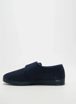 Chaussons/pantoufles La Maison De L'espadrille Bleu Bout Rond