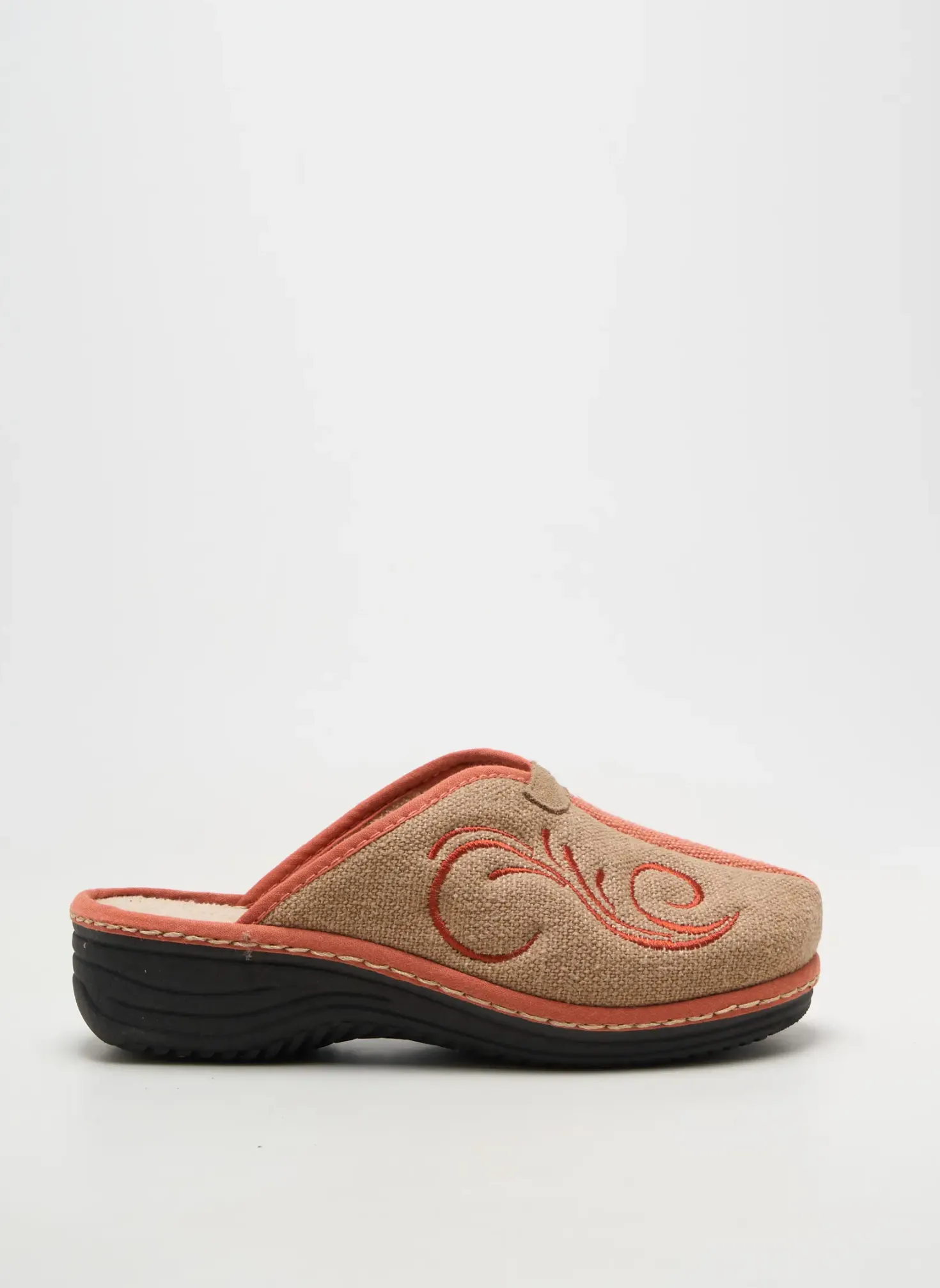 Chaussons/pantoufles La Maison De L'espadrille Orange Talon De 4 À 6cm