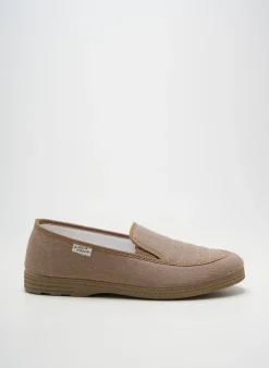 Chaussons/pantoufles La Maison De L'espadrille Marron Bout Rond