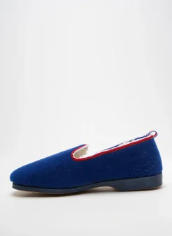Chaussons/pantoufles La Vague Bleu Bout Rond