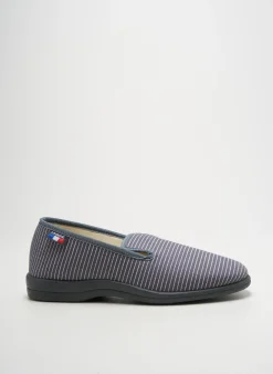 Chaussons/pantoufles La Vague Gris Bout Rond