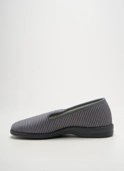 Chaussons/pantoufles La Vague Gris Bout Rond