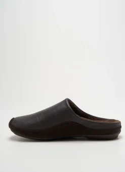 Chaussons/pantoufles La Vague Marron Bout Rond