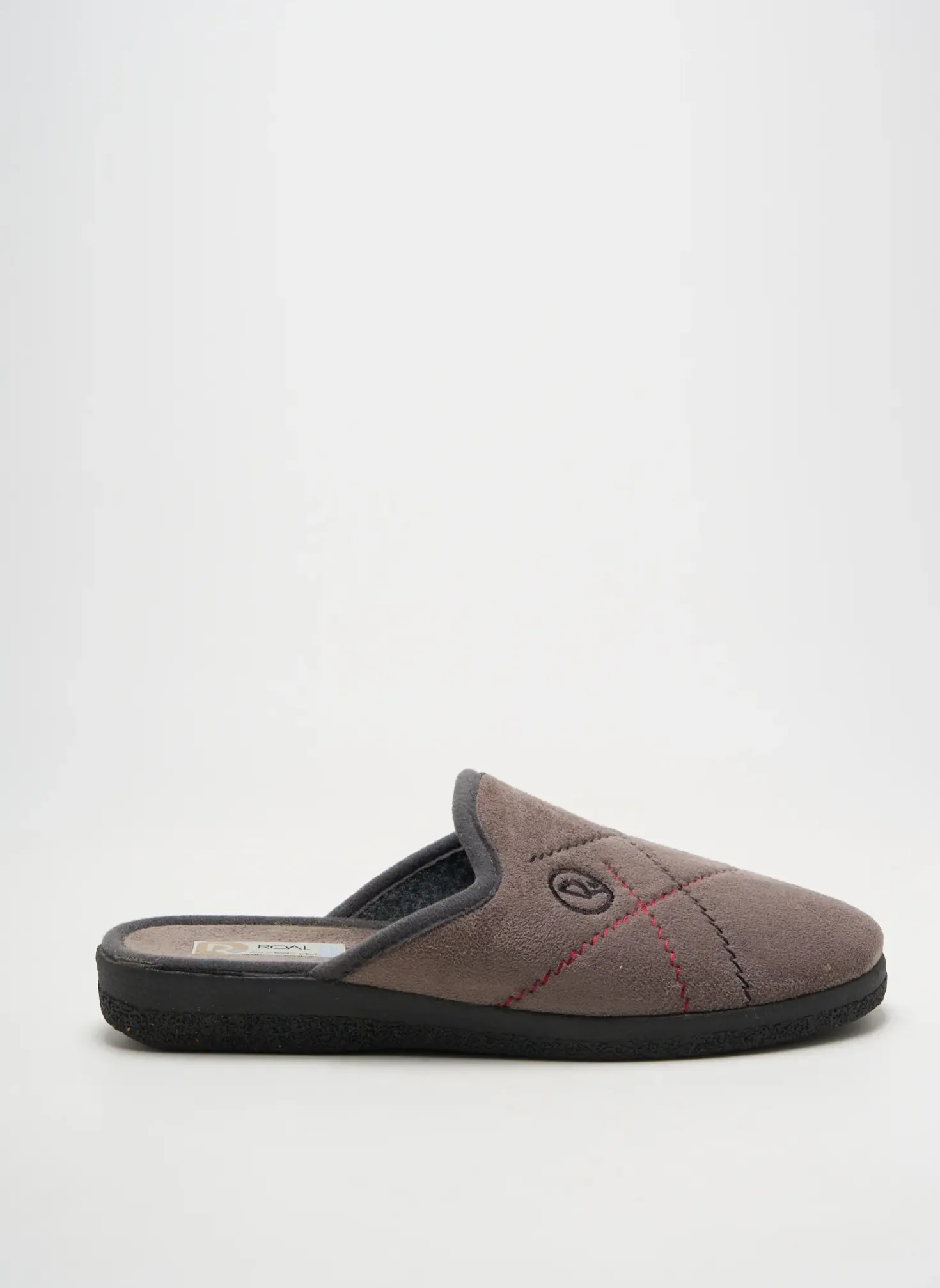 Chaussons/pantoufles Roal Gris Bout Rond