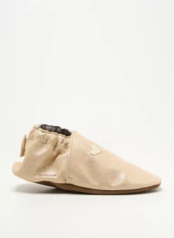 Chaussons/pantoufles Robeez Beige Bout Rond