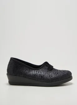 Chaussons/pantoufles Rohde Noir Talon Plat Jusqu'à 3cm