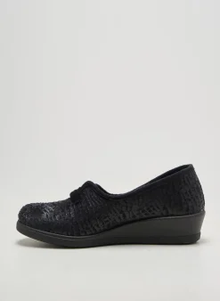 Chaussons/pantoufles Rohde Noir Talon Plat Jusqu'à 3cm