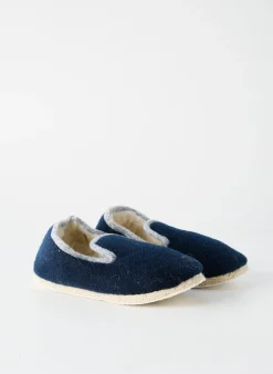 Chaussons/pantoufles Rondinaud Bleu Bout Rond