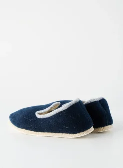 Chaussons/pantoufles Rondinaud Bleu Bout Rond