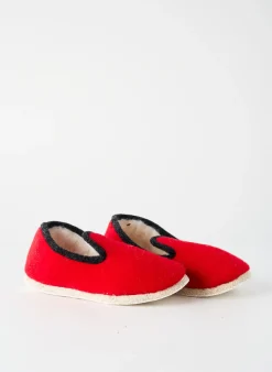 Chaussons/pantoufles Rondinaud Rouge Bout Rond