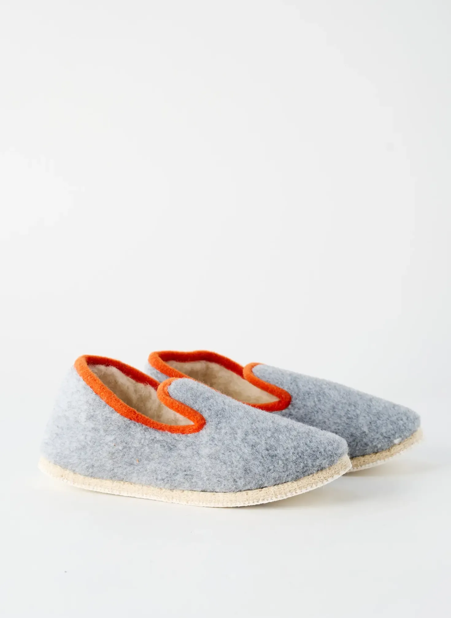 Chaussons/pantoufles Rondinaud Gris Bout Rond