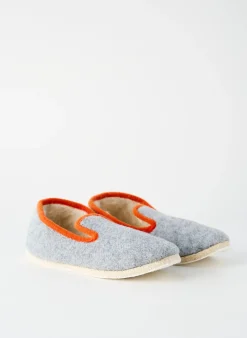 Chaussons/pantoufles Rondinaud Gris Bout Rond
