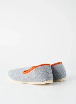 Chaussons/pantoufles Rondinaud Gris Bout Rond